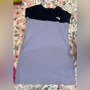 Northface shirt dress size 10/12 youth purple